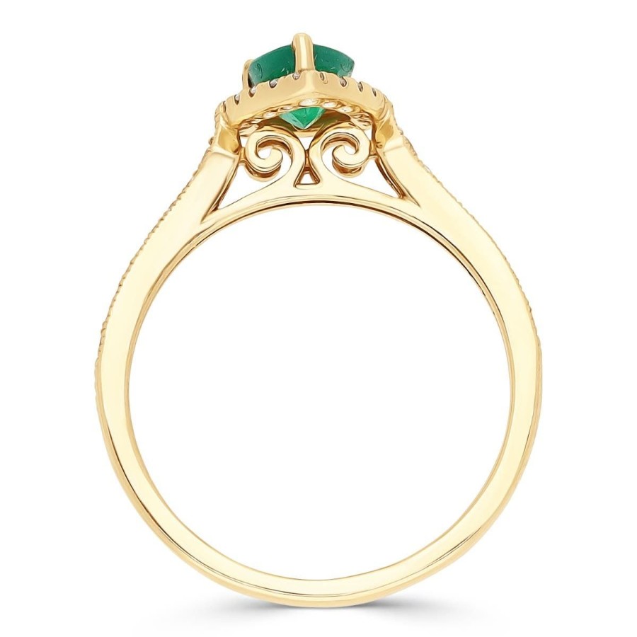 Gem Shopping Cirari Couture Jewels Emerald And Diamond Ring In 14K | Emerald