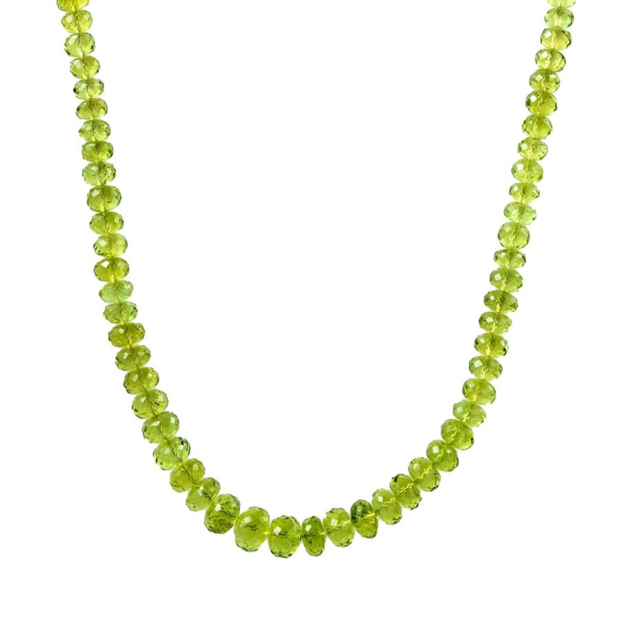 Gem Shopping Cut By Ben Peridot Necklace In Vermeil | Peridot