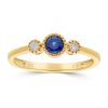 Gem Shopping Cirari Couture Sapphire And Diamond Ring In 10K | Sapphire