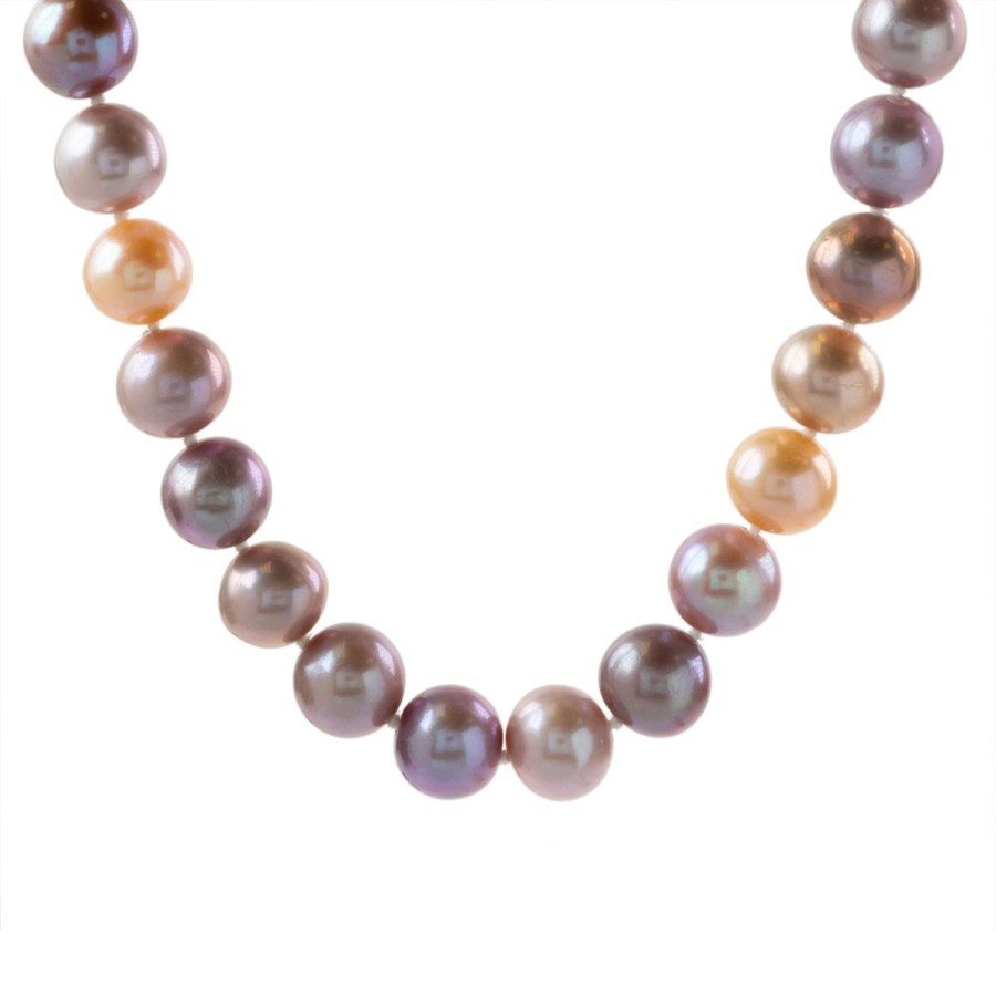 Gem Shopping Fresh Water Pearl Necklace In Sterling Silver | Pearl