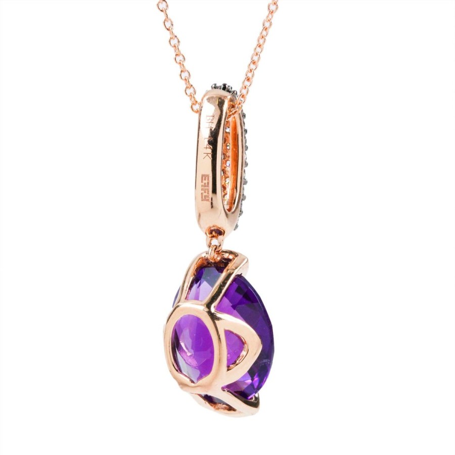 Gem Shopping Effy Amethyst And Diamond Pendant In 14K | Amethyst