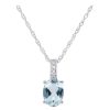 Gem Shopping Lali Jewels Aquamarine And Diamond Pendant In 14K | Aquamarine