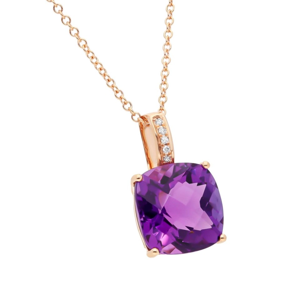 Gem Shopping Effy Amethyst And Diamond Pendant In 14K | Amethyst