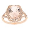 Gem Shopping Effy Morganite And Diamond Ring In 14K | Morganite