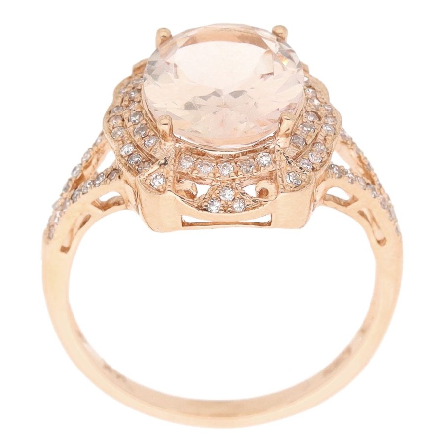 Gem Shopping Effy Morganite And Diamond Ring In 14K | Morganite