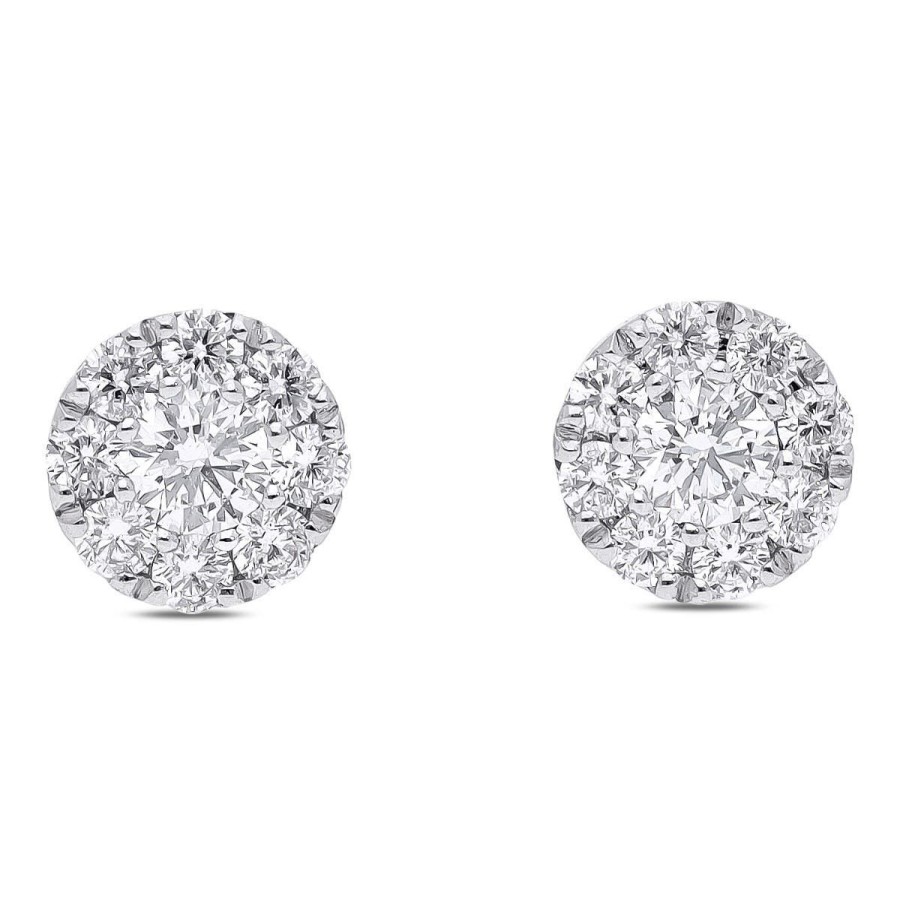 Gem Shopping Diamond Stud Earrings In 14K | Diamond