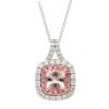 Gem Shopping Effy Morganite And Diamond|Sapphire Pendant In 14K | Morganite