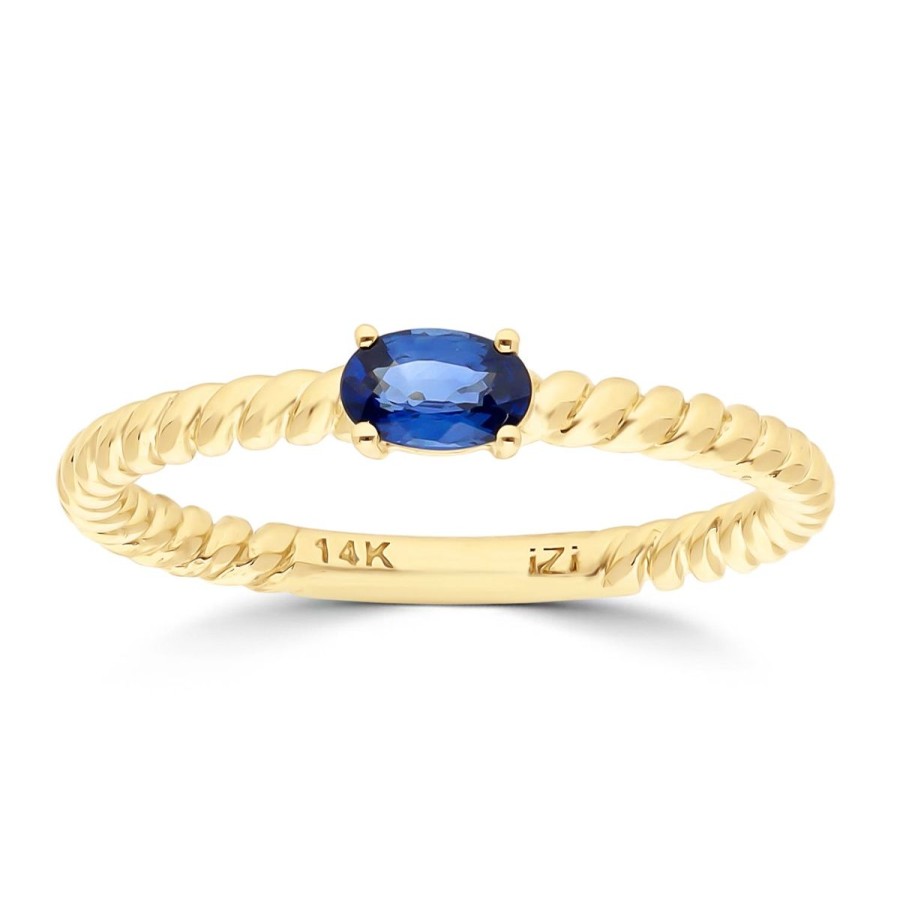 Gem Shopping Sapphire Band Ring In 14K | Sapphire