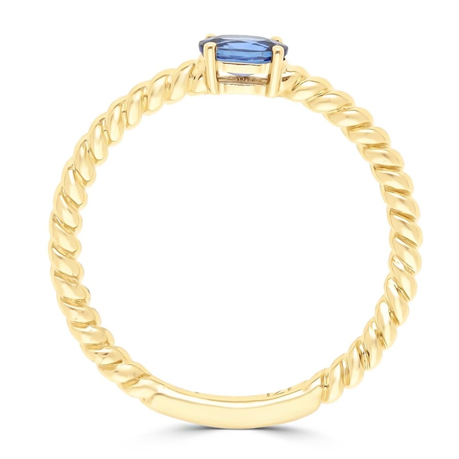 Gem Shopping Sapphire Band Ring In 14K | Sapphire