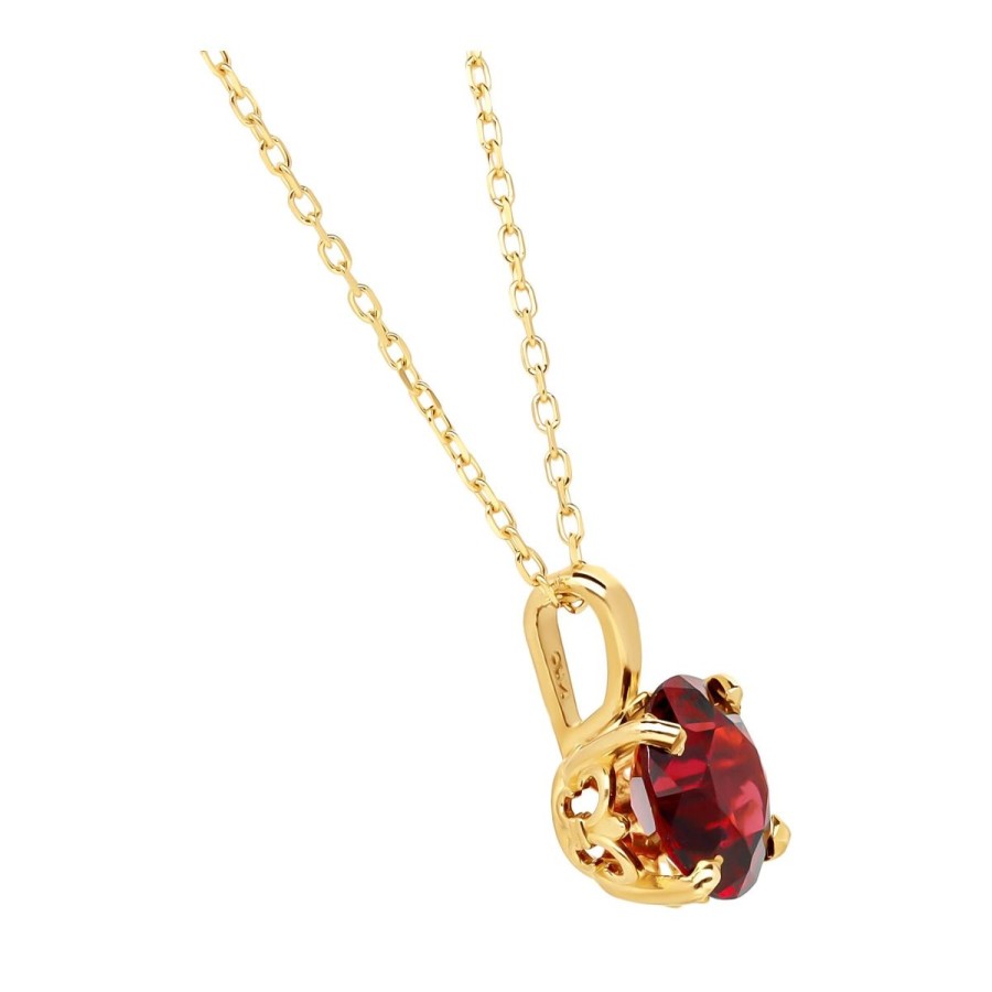 Gem Shopping Cut By Ben Ant Hill Garnet Pendant In 14K | Garnet