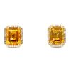 Gem Shopping Effy Citrine And Diamond Stud Earrings In 14K | Citrine