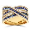 Gem Shopping Sapphire And Diamond Ring In 14K | Sapphire