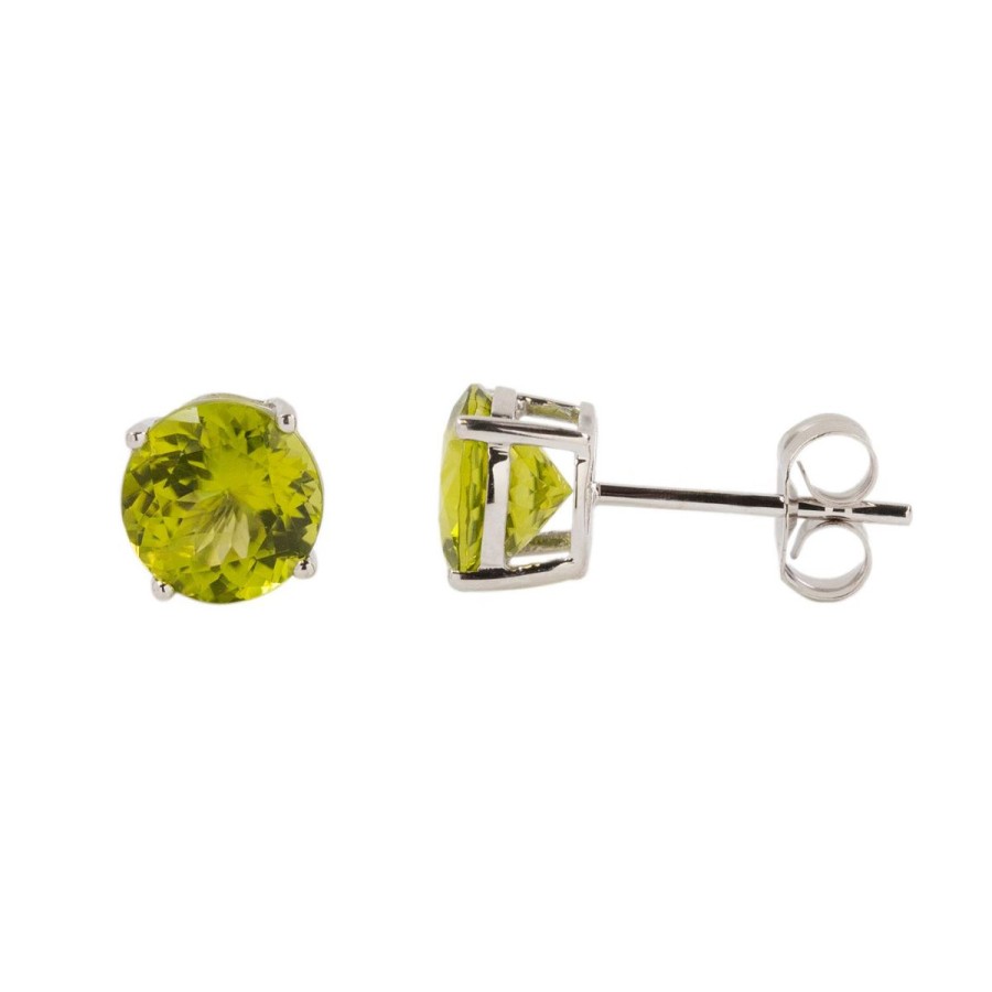 Gem Shopping Cut By Ben Peridot Earrings In 14K | Peridot