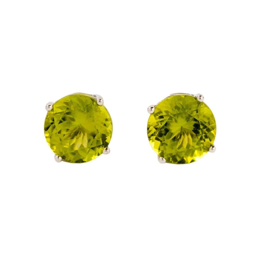 Gem Shopping Cut By Ben Peridot Earrings In 14K | Peridot