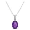 Gem Shopping Lali Jewels Amethyst And Diamond Pendant In 14K | Amethyst