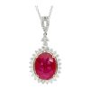 Gem Shopping Effy Ruby And Diamond Pendant In 18K | Ruby