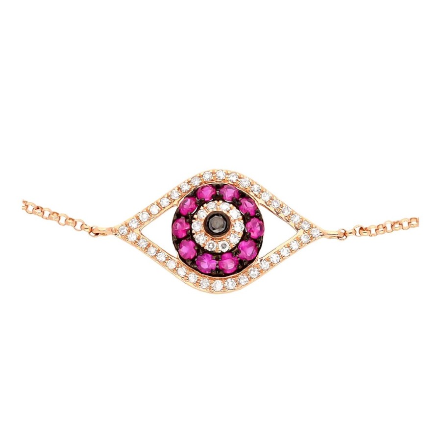 Gem Shopping Effy Ruby And Diamond Bracelet In 14K | Ruby