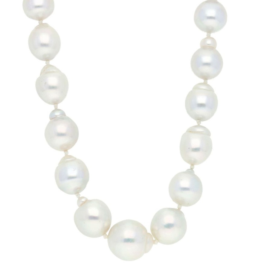 Gem Shopping Cultured South Sea Pearl Necklace In Vermeil | Pearl