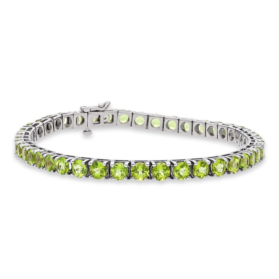 Gem Shopping Peridot Bracelet In 14K | Peridot